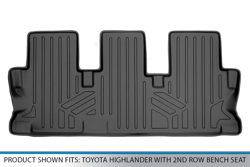 SMARTLINER Custom Fit Floor Mats 3rd Row Liner for 2014-2019 Toyota Highlander - Image 3